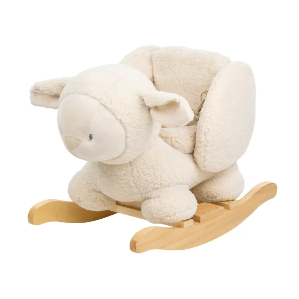 Dondolo Pecora Teddy - Bianco