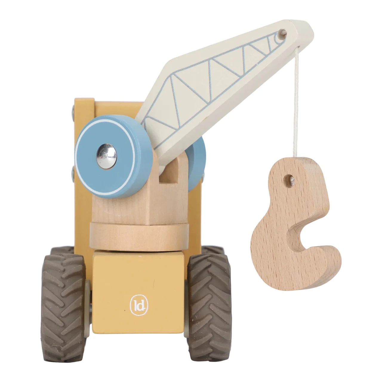 Camion Con Gru Con Personaggio In Legno Little Dutch - immagine 4