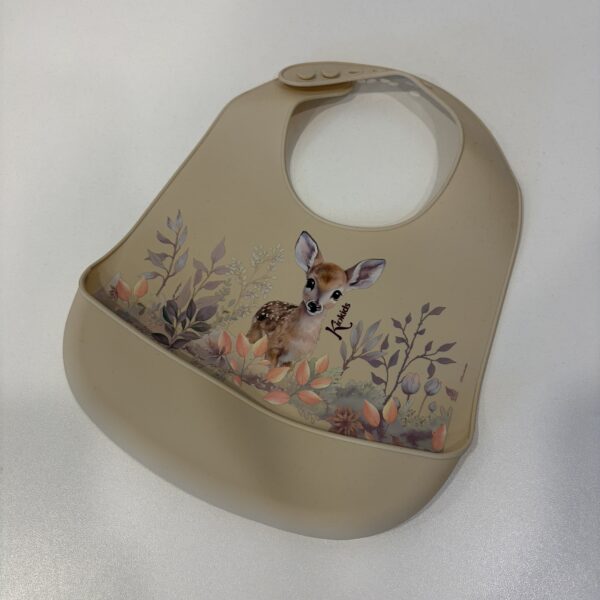 Bavaglia in silicone Kiokids - Beige