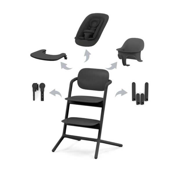 Sedia evolutiva Cybex Lemo 4 in 1 - Nero