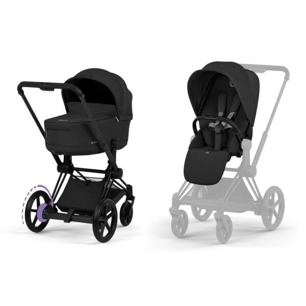 Duo E-Priam Comfort Telaio Matt Black 2026 - Black