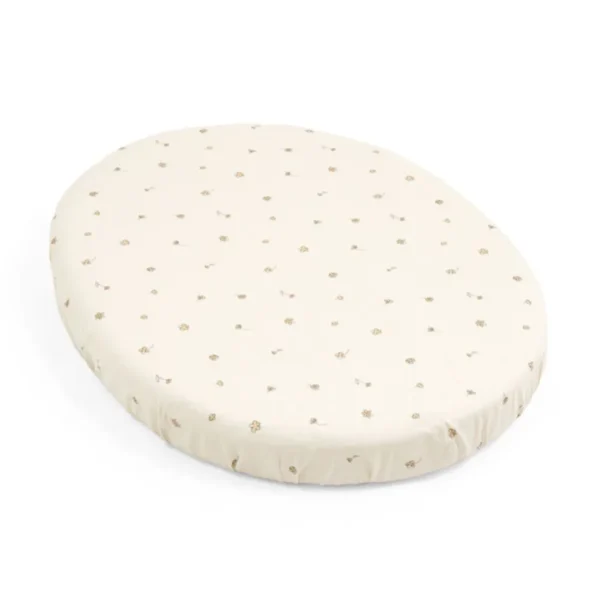 Lenzuolo con angoli per culla Stokke Sleepi Mini - Flower Ecru