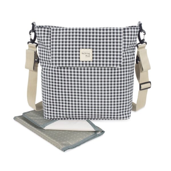 Borsa fasciatoio Walking Mum - Vichy Nero