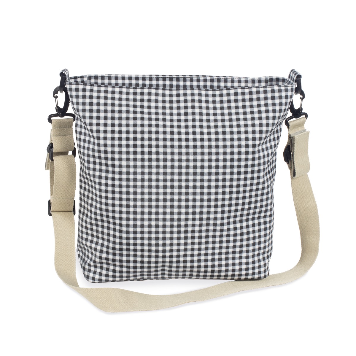 Borsa fasciatoio Walking Mum - Vichy Nero - immagine 5