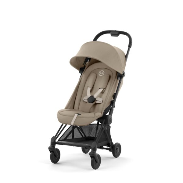 Passeggino Cybex Coya 2025 + barra salvabimbo omaggio - Black + Beige