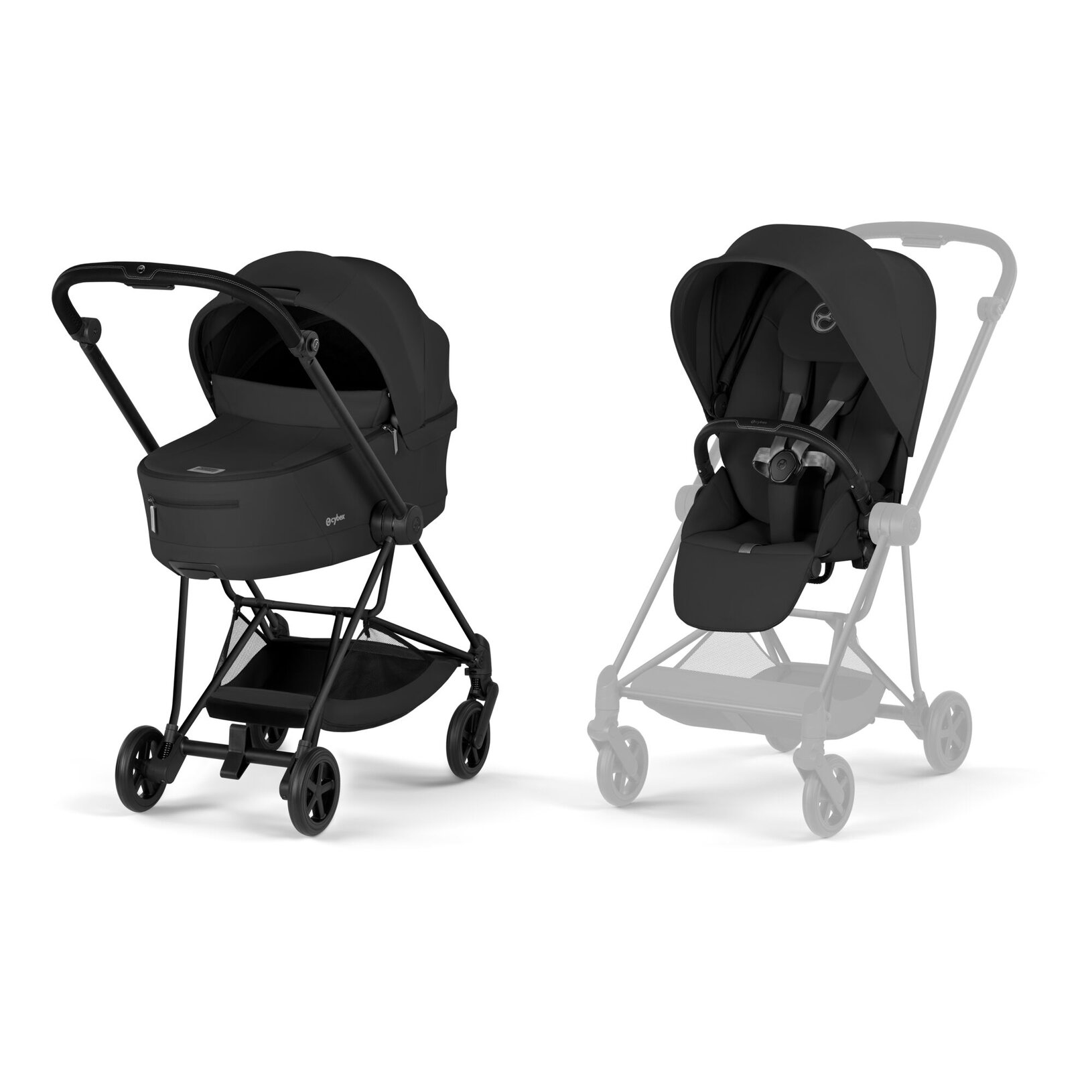 Passeggino Mios Comfort Cybex 3 pezzi - Matt Black + Black
