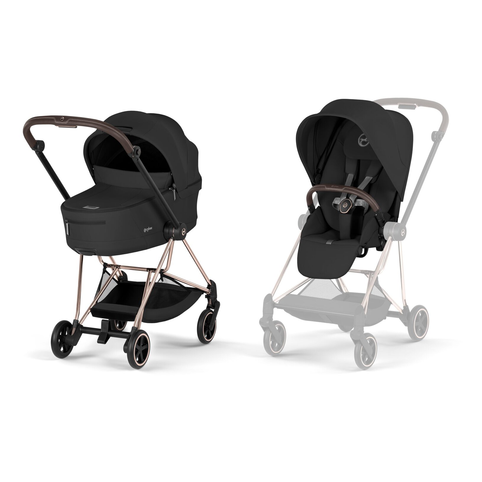 Passeggino Mios Comfort Cybex 3 pezzi - Rosegold + Black
