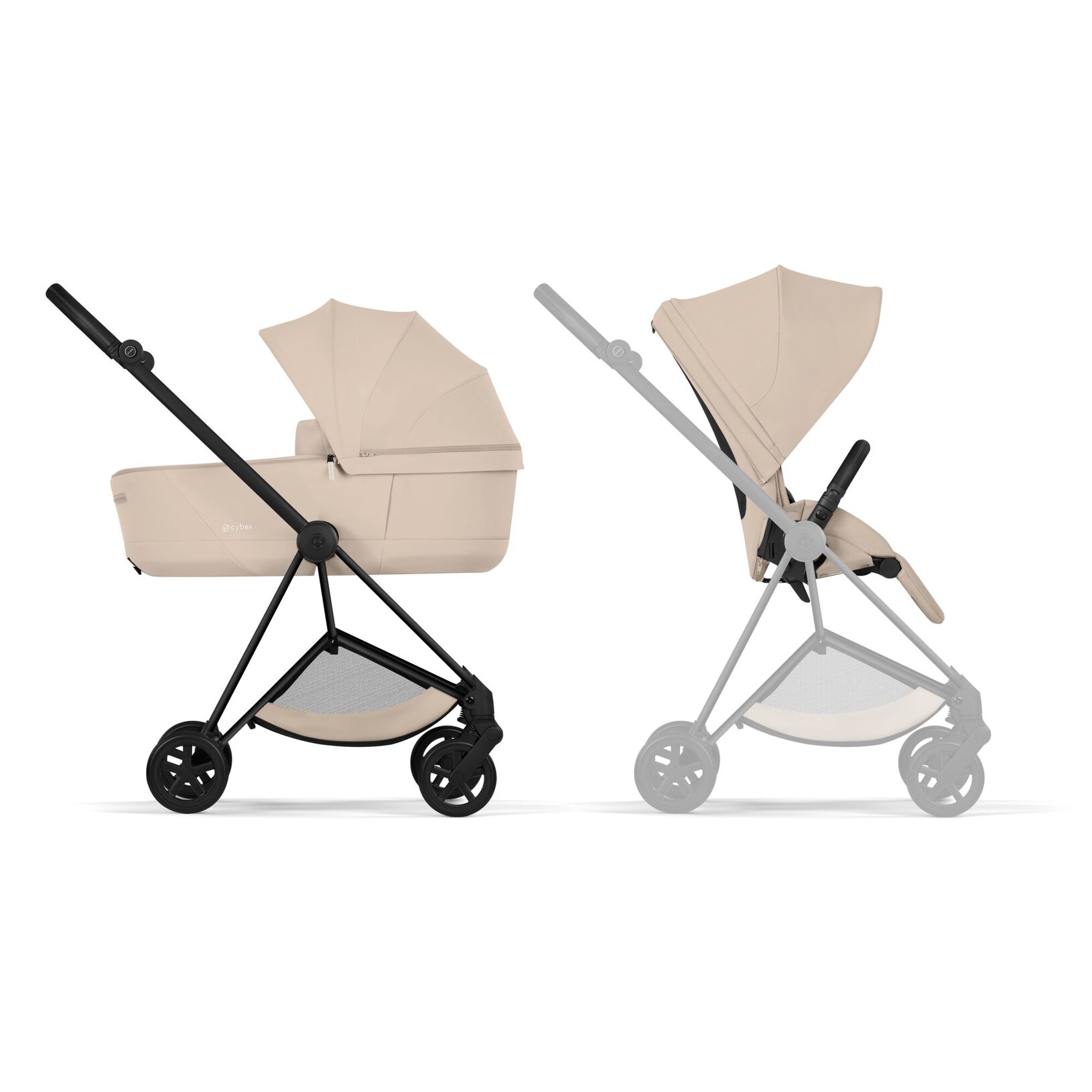 Passeggino Mios Comfort Cybex 3 pezzi - Matt Black + Cozy Beige - immagine 4