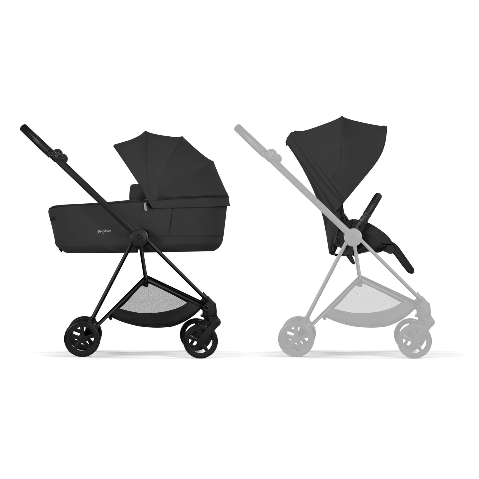 Passeggino Mios Comfort Cybex 3 pezzi - Matt Black + Black - immagine 3