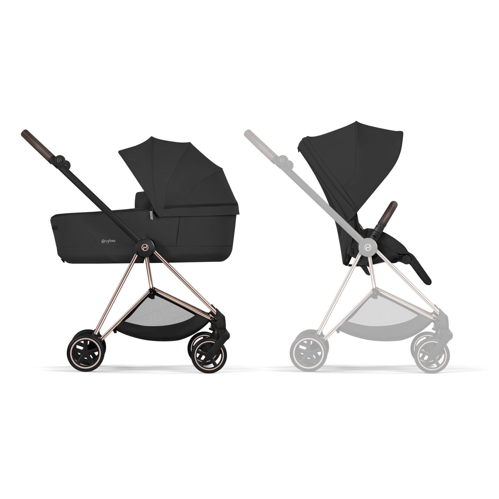 Passeggino Mios Comfort Cybex 3 pezzi - Rosegold + Black - immagine 2