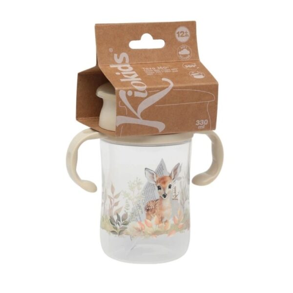 Tazza apprendimento 330ml Kiokids - Beige