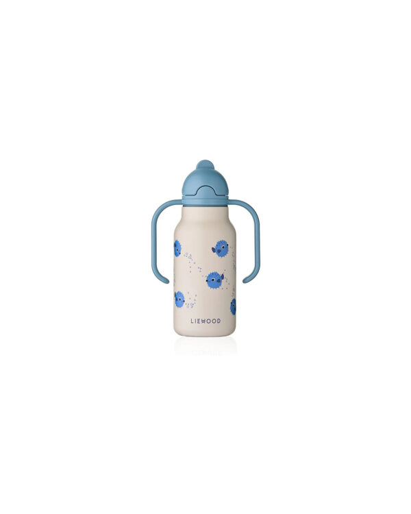 Borraccia 250 ml in acciaio Inox con manici Liewood - Pufferfish