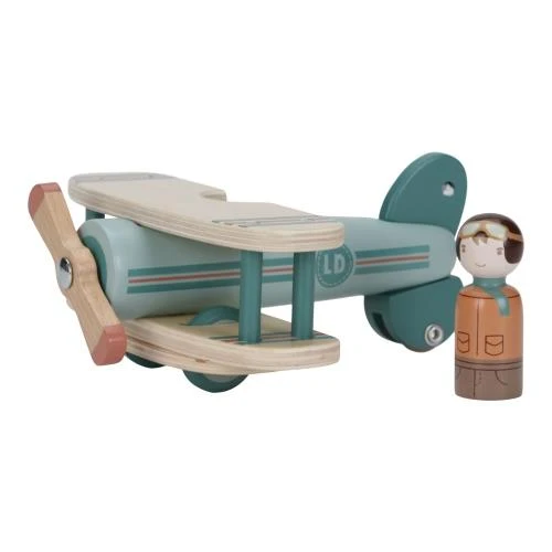Aeroplano Con Personaggio In Legno Little Dutch