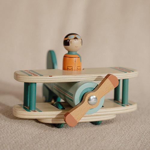 Aeroplano Con Personaggio In Legno Little Dutch - immagine 5