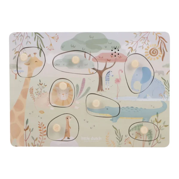 Puzzle sonoro Little Dutch - Safari Friends