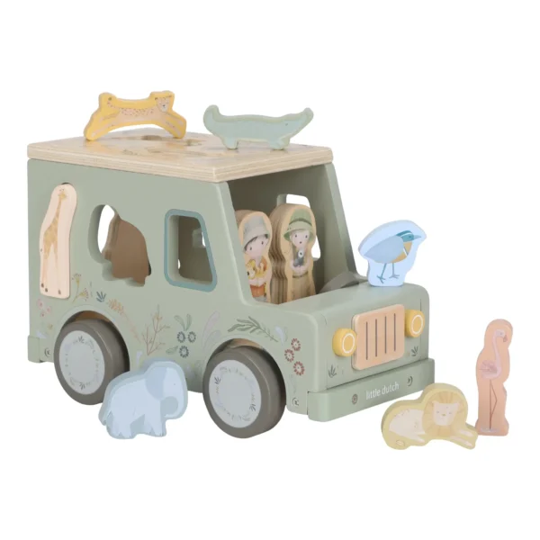 Fuoristrada Safari Con Formine In Legno Little Dutch