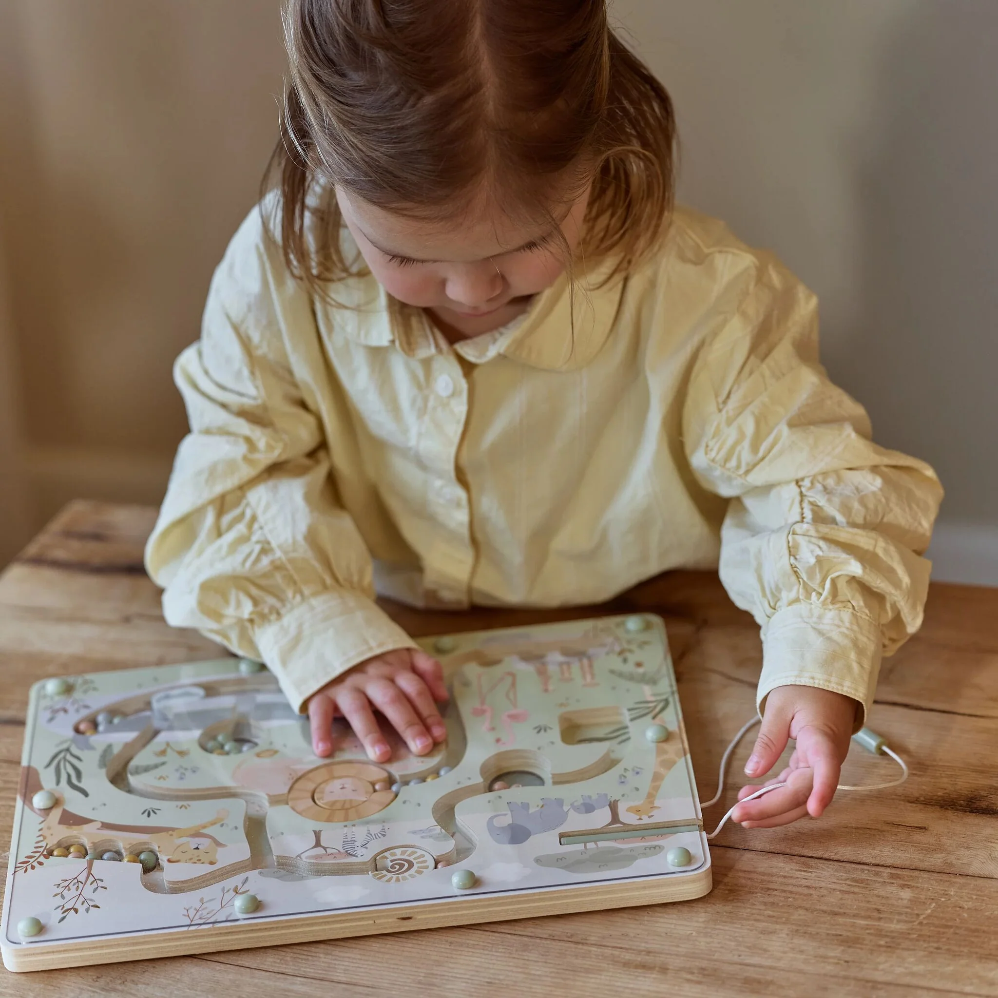 Labirinto magnetico con penna Little Dutch - Safari Friends - immagine 4
