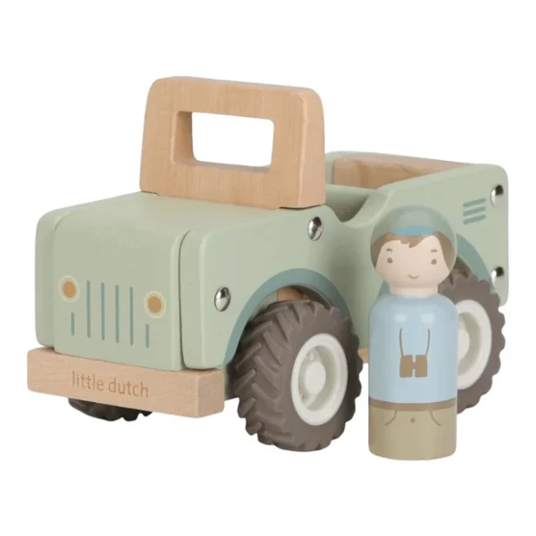 Auto Safari Con Personaggio In Legno Little Dutch
