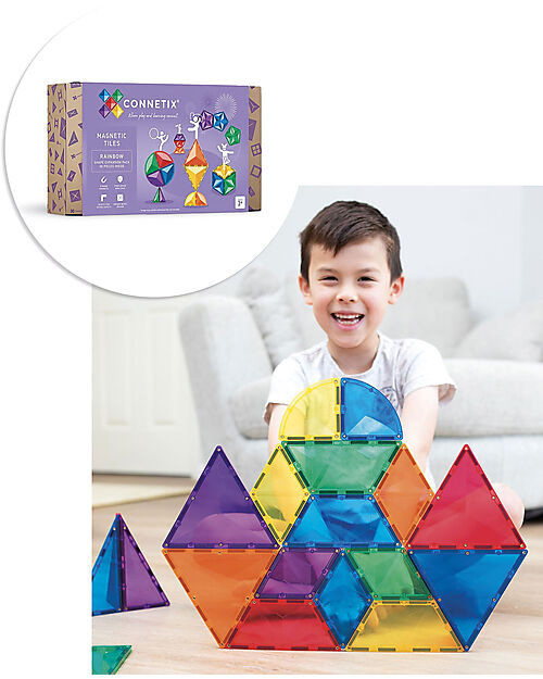Connetix Pacco Espansione Forme Arcobaleno - 36 pezzi