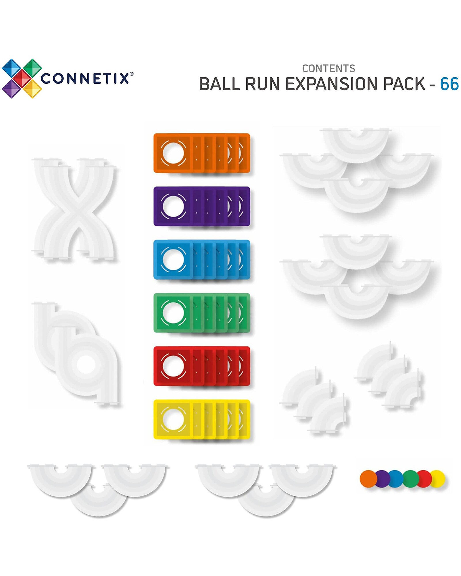 Connetix Set Pista Palline - 66 pezzi - immagine 5
