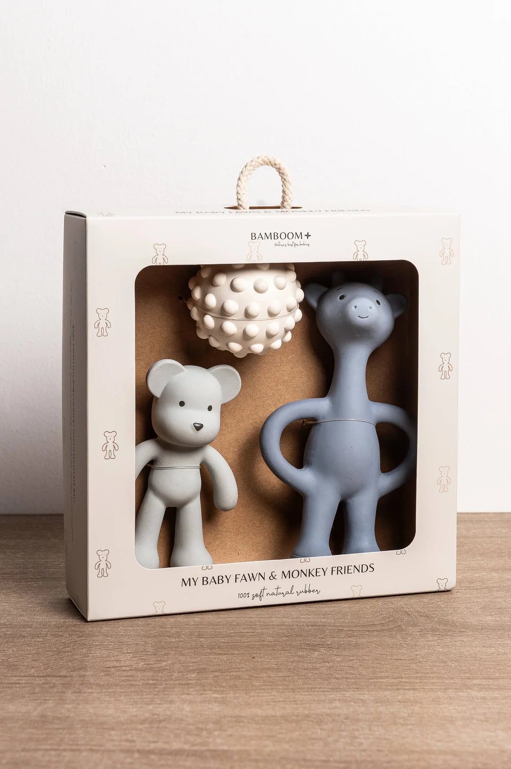 Kit Bamboom Primi Giochi in gomma naturale per la dentizione - Blu - immagine 2