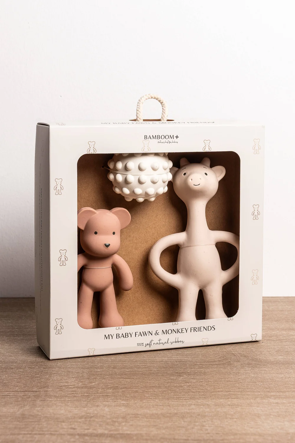 Kit Bamboom Primi Giochi in gomma naturale per la dentizione - Pink - immagine 3