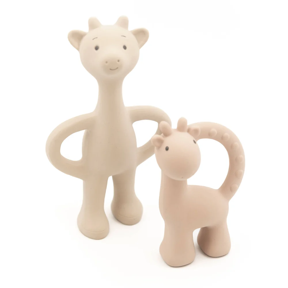 Set Bamboom Cerbiatti in Gomma Naturale - Rosa