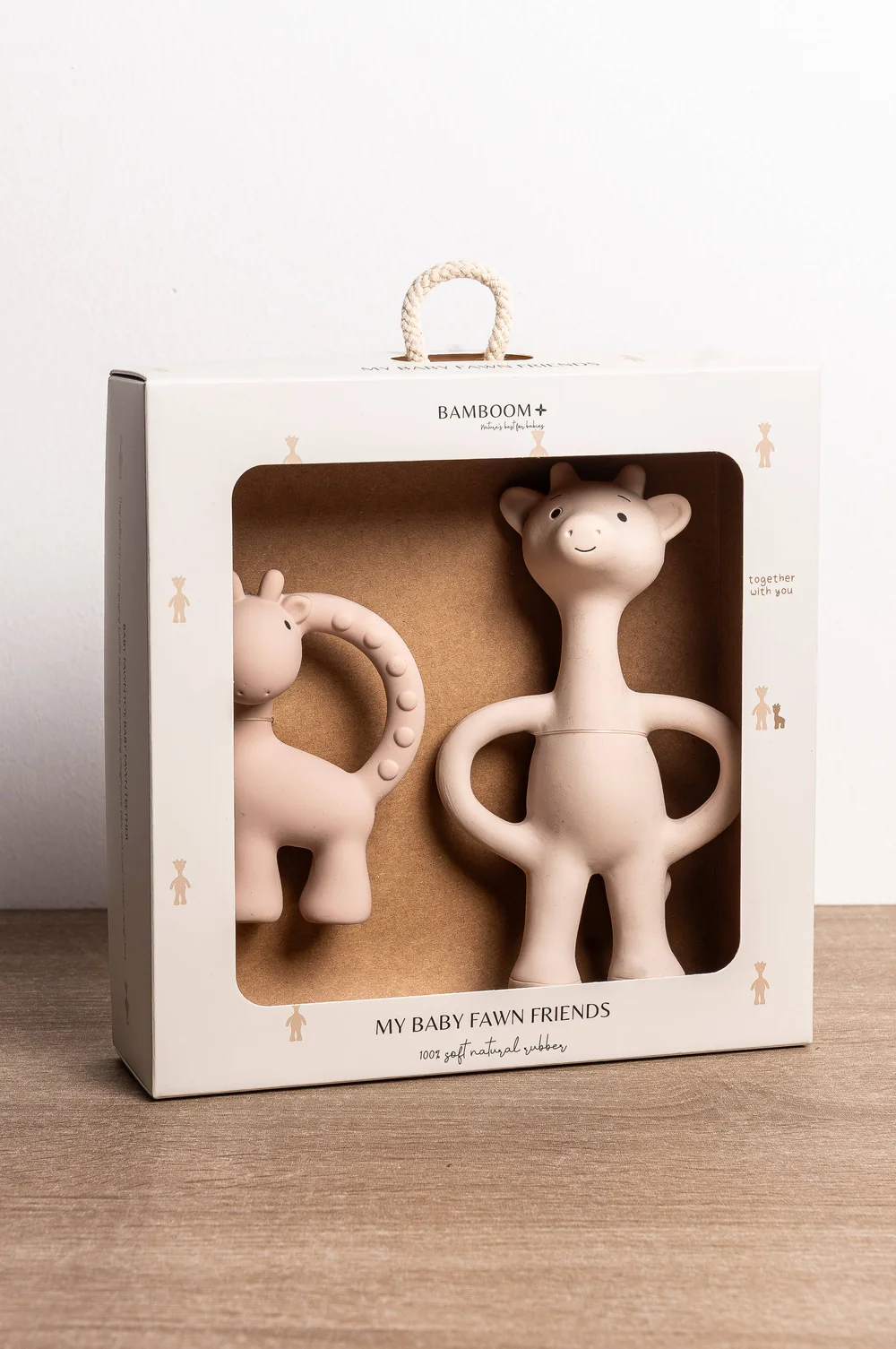 Set Bamboom Cerbiatti in Gomma Naturale - Rosa - immagine 3