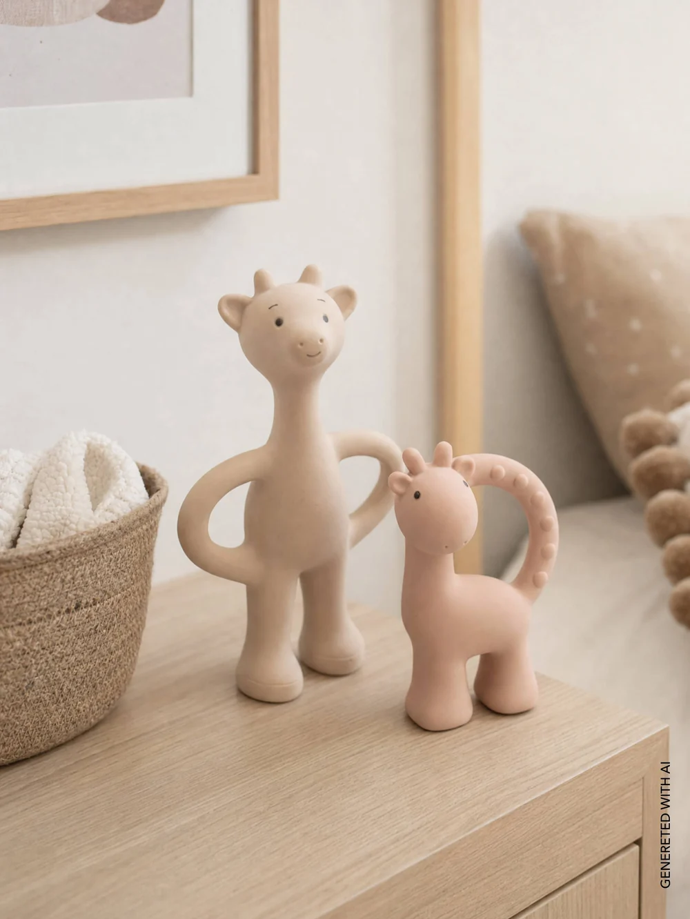 Set Bamboom Cerbiatti in Gomma Naturale - Rosa - immagine 2