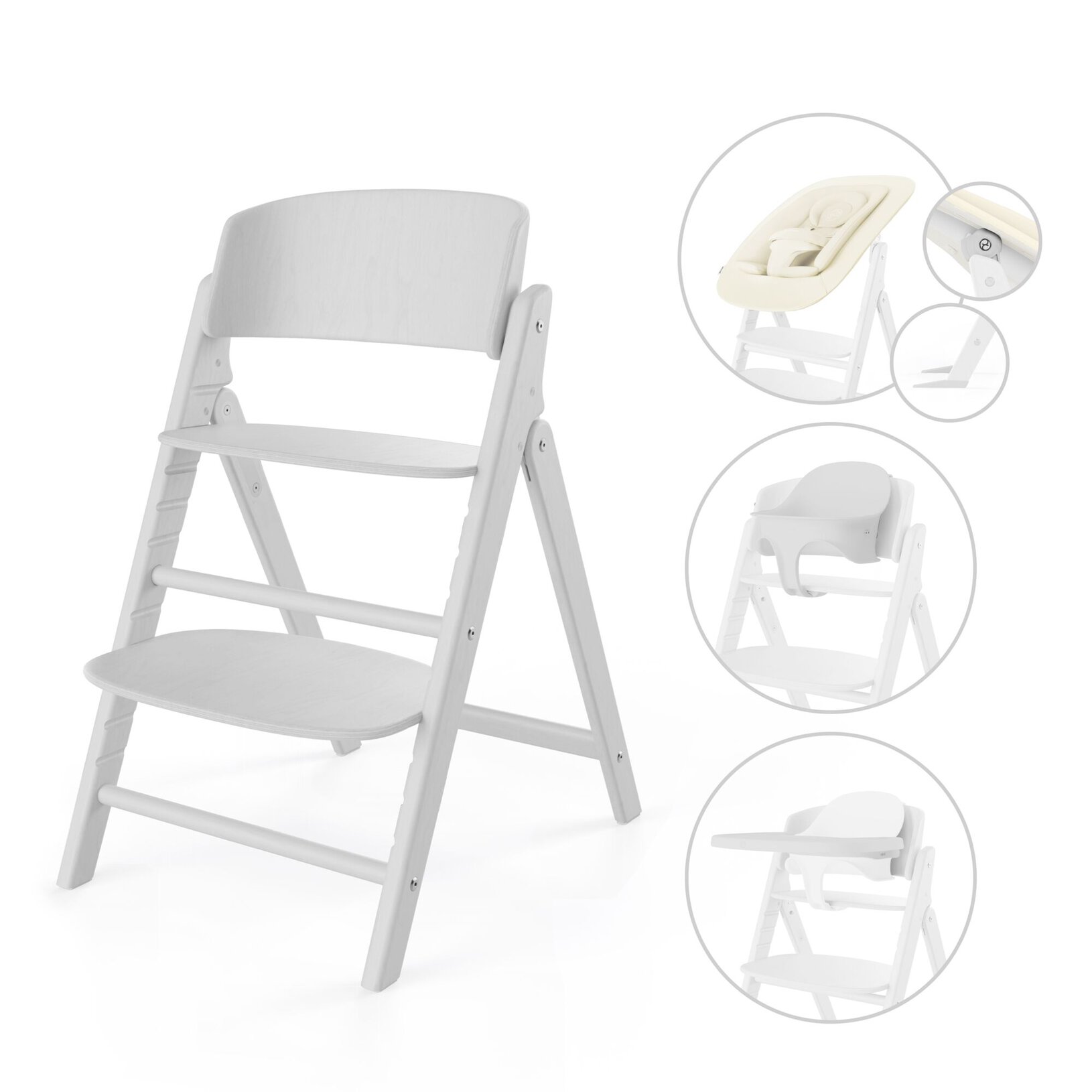 Sedia evolutiva Cybex Click & Fold 4 in 1 - All White