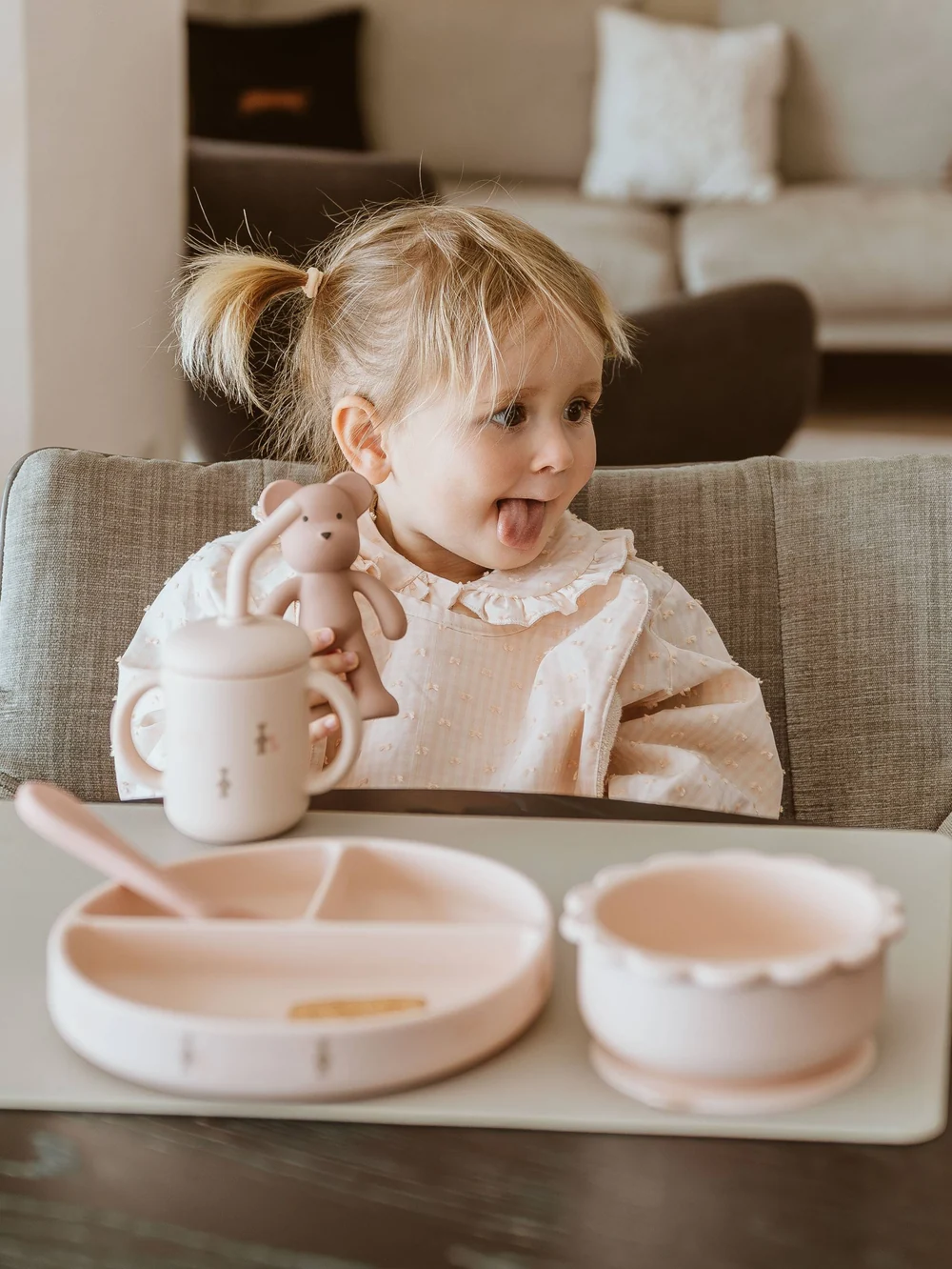 Set pappa dinner Bamboom - Fawn Pink - immagine 3