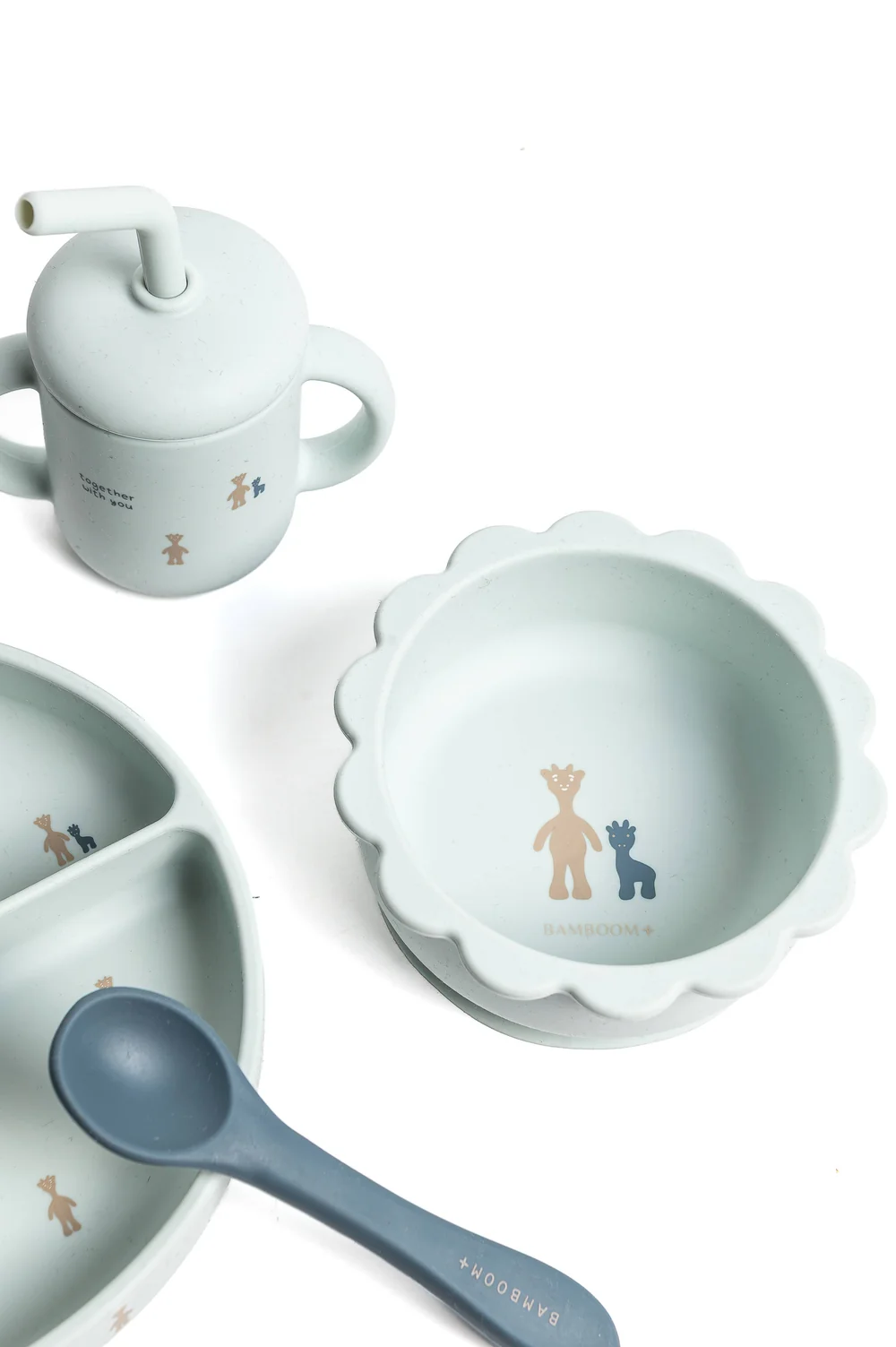 Set pappa dinner Bamboom - Fawn Acqua - immagine 2
